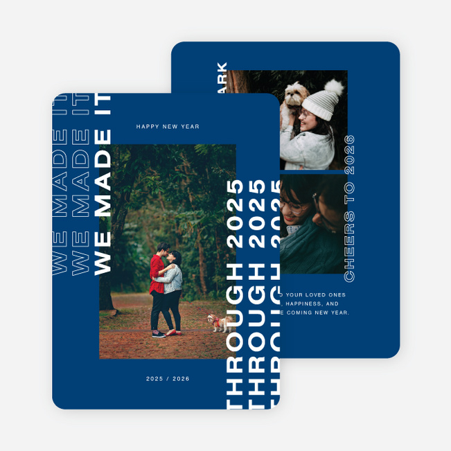 Made it Through New Year Cards and Invitations - Blue