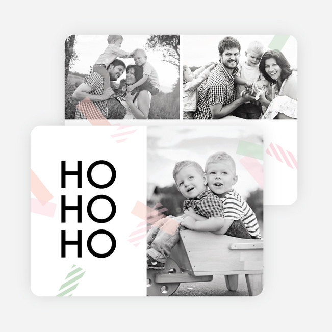 Decorative Taple Christmas Cards - Red