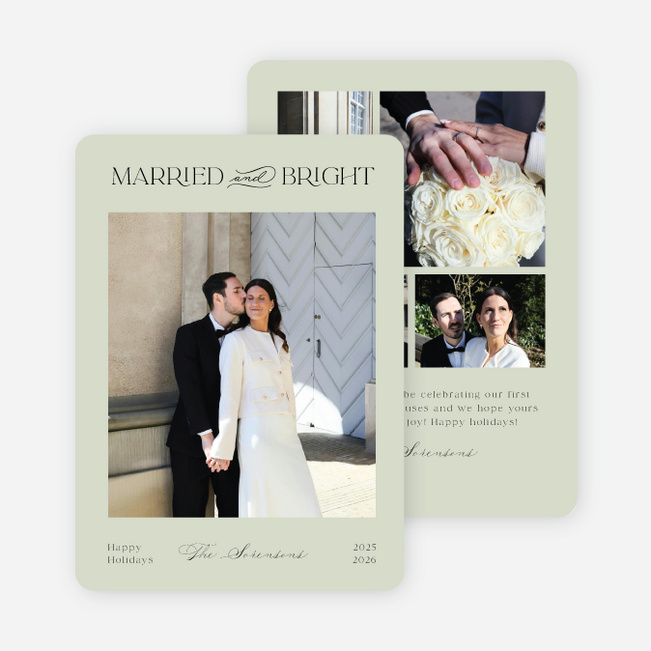 Tied & True Holiday Cards and Invitations - Green