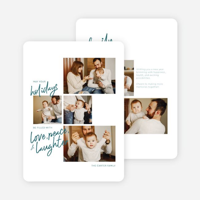 In This Light Holiday Cards and Invitations - Blue