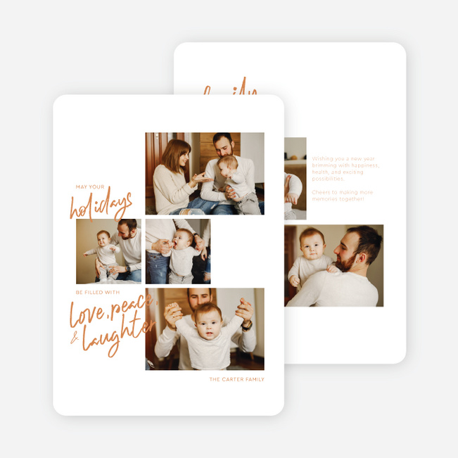 In This Light Holiday Cards and Invitations - Orange