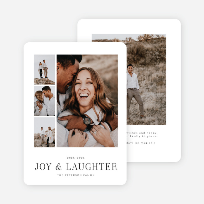 Peace in the Pause Holiday Cards and Invitations - White