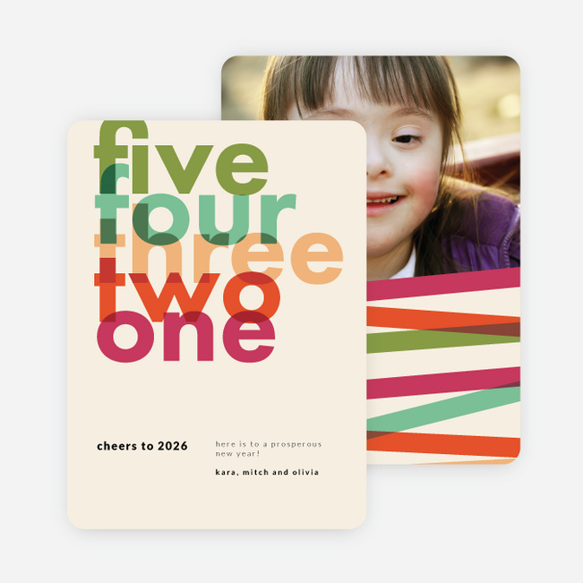 Cheers Countdown New Year Cards - Multi