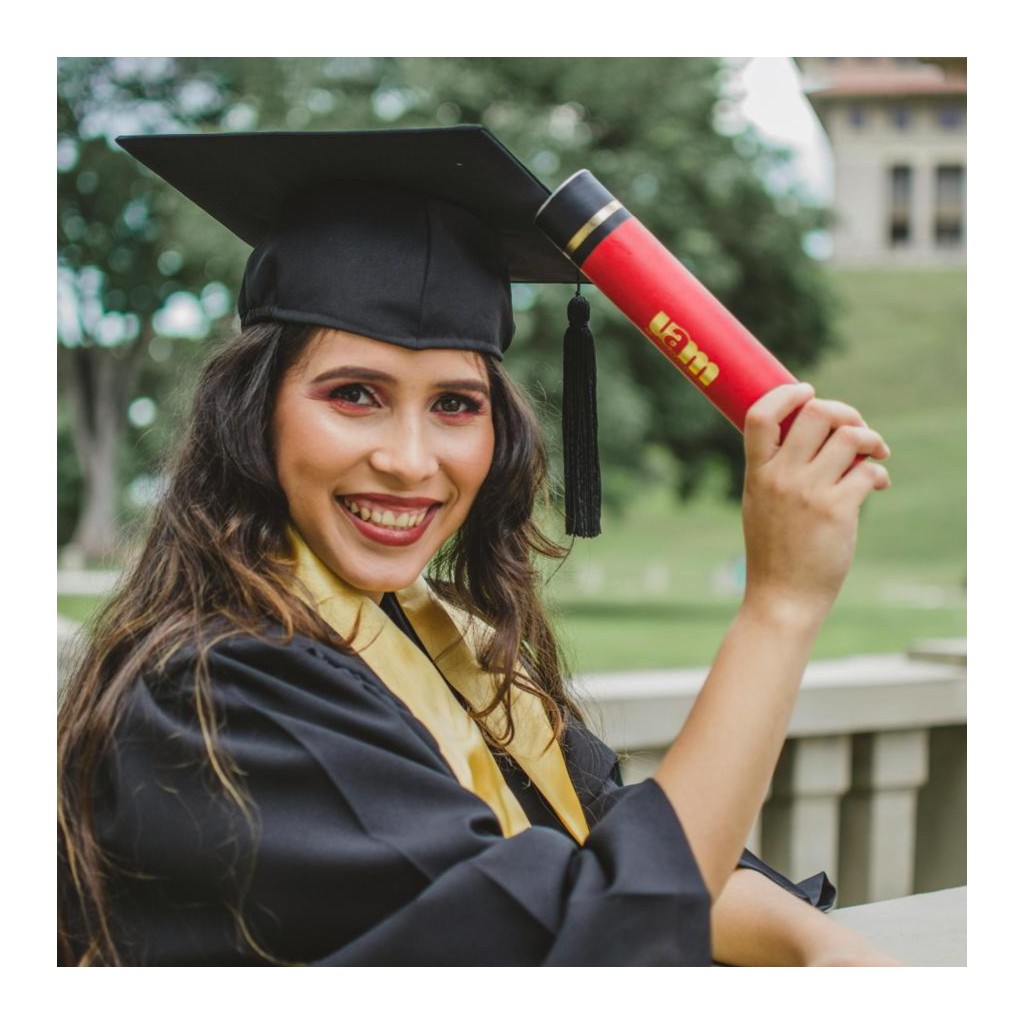 Simply Photo: Graduation, 16” x 16” Art Print - White