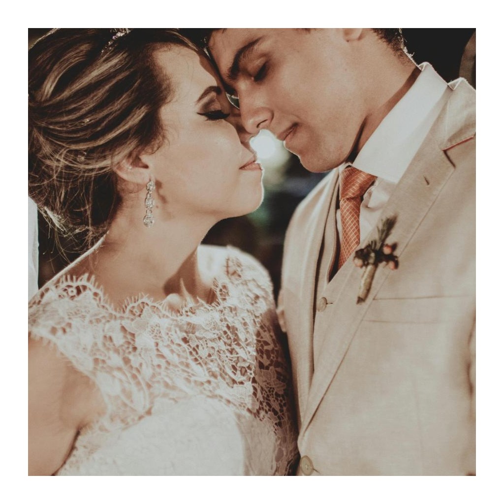 Simply Photo: Wedding, 16” x 16” Art Print - White