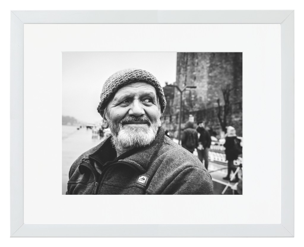 Simply Photo: Memorial, 14” x 11” Framed Print with Mat - White