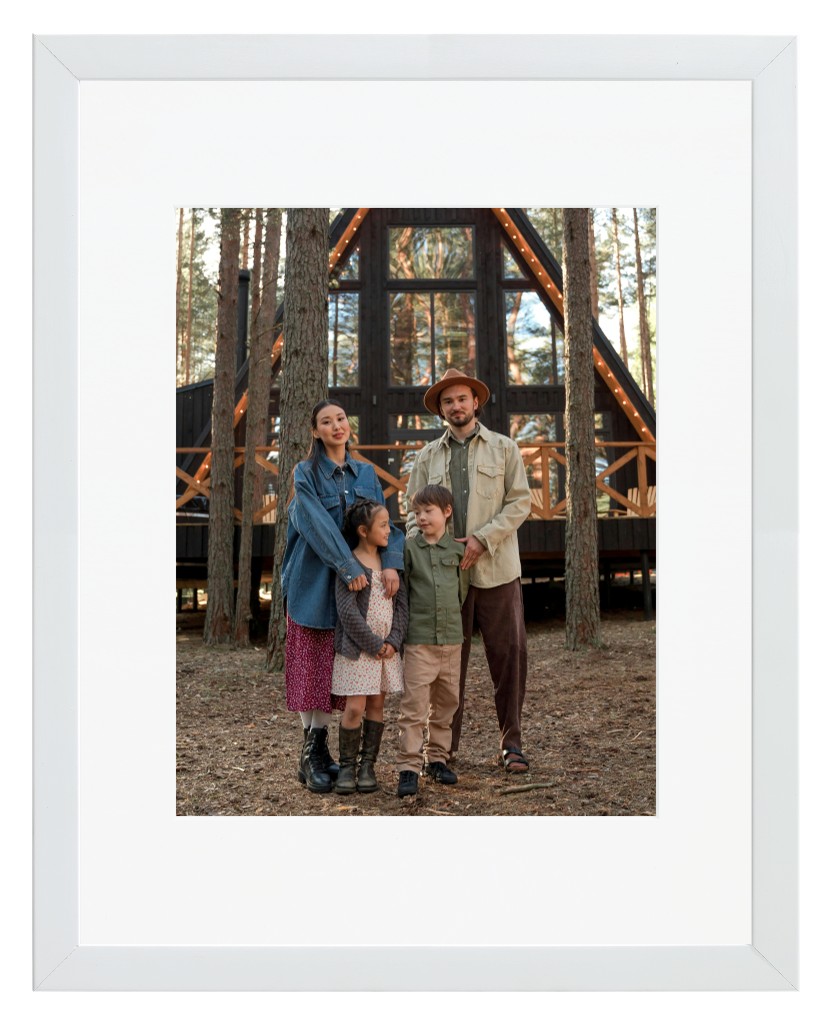 Simply Photo: Travel, 11” x 14” Framed Print with Mat - White