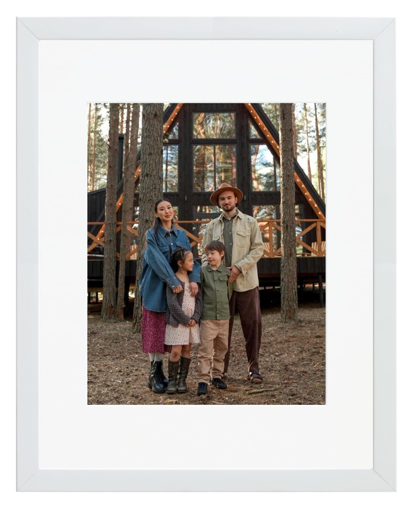 Simply Photo: Travel, 11” x 14” Framed Print with Mat - White