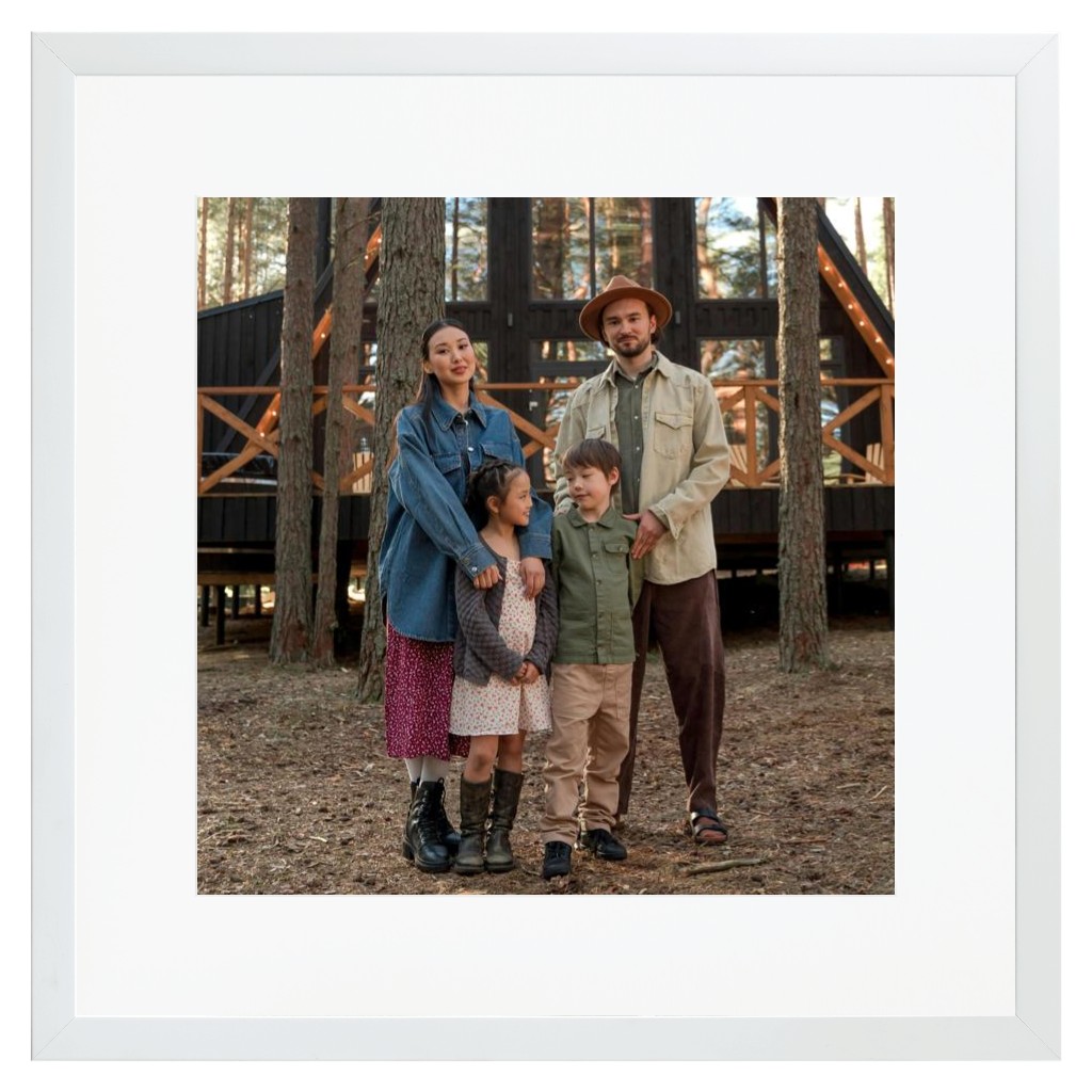 Simply Photo: Travel, 16” x 16” Framed Print with Mat - White