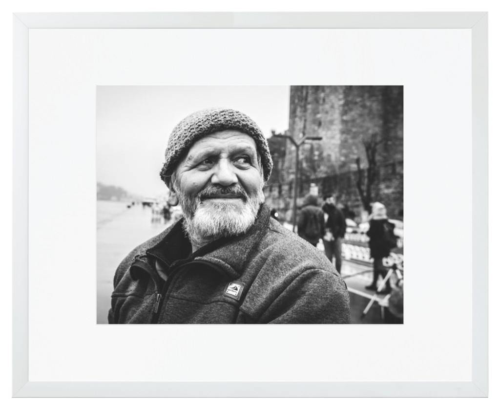 Simply Photo: Memorial, 20” x 16” Framed Print with Mat - White