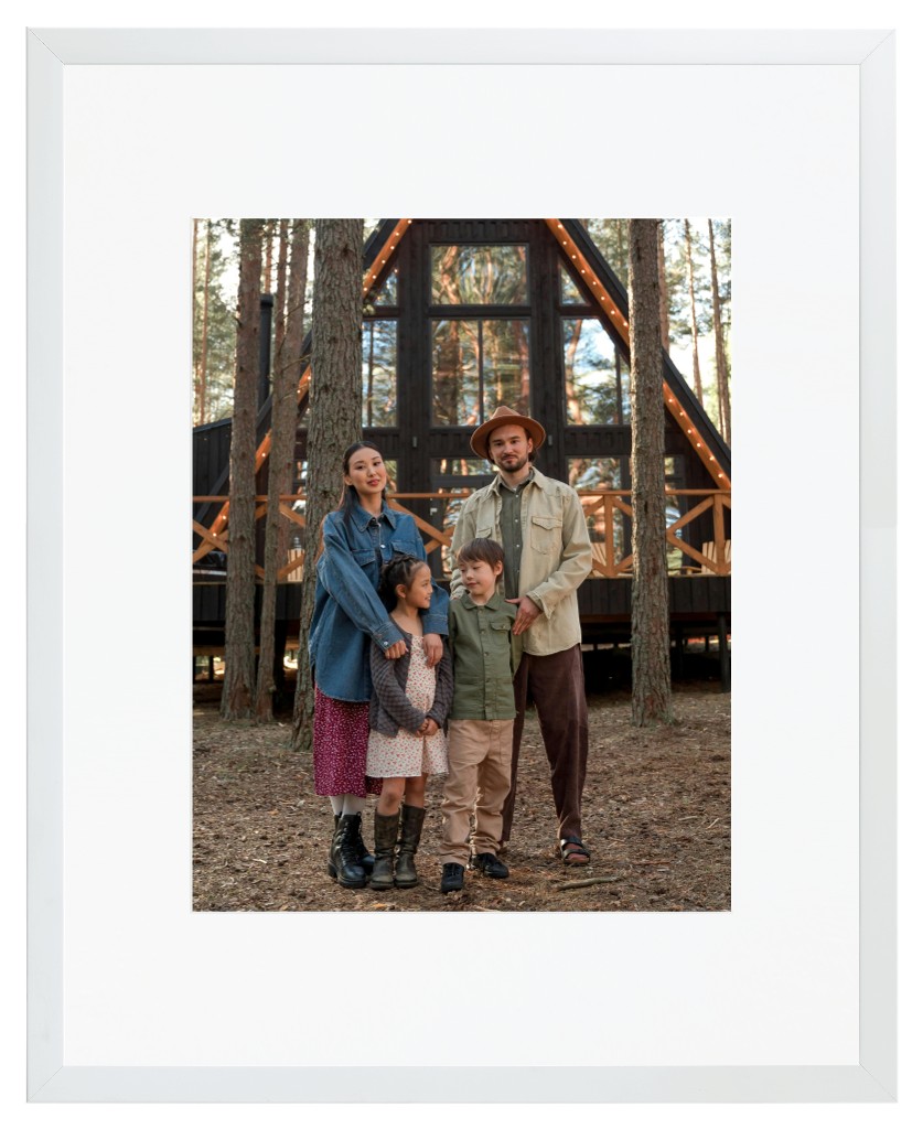 Simply Photo: Travel, 16” x 20” Framed Print with Mat - White