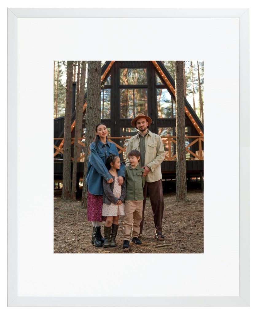 Simply Photo: Travel, 16” x 20” Framed Print with Mat - White