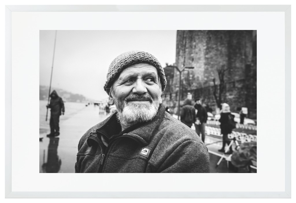 Simply Photo: Memorial, 30” x 20” Framed Print with Mat - White