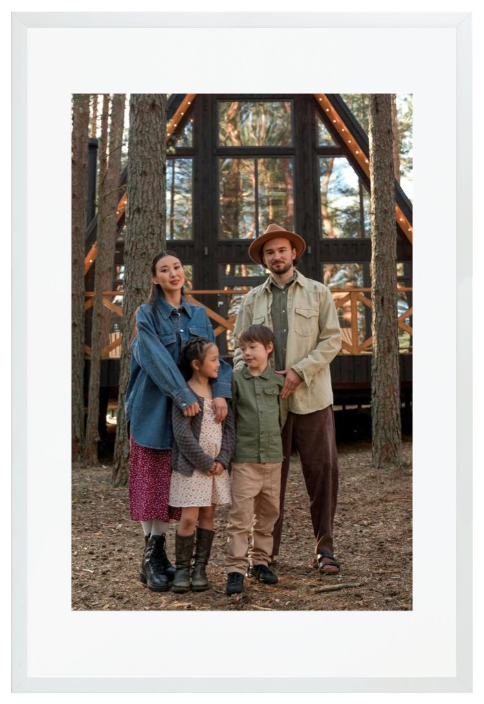 Simply Photo: Travel, 20” x 30” Framed Print with Mat - White