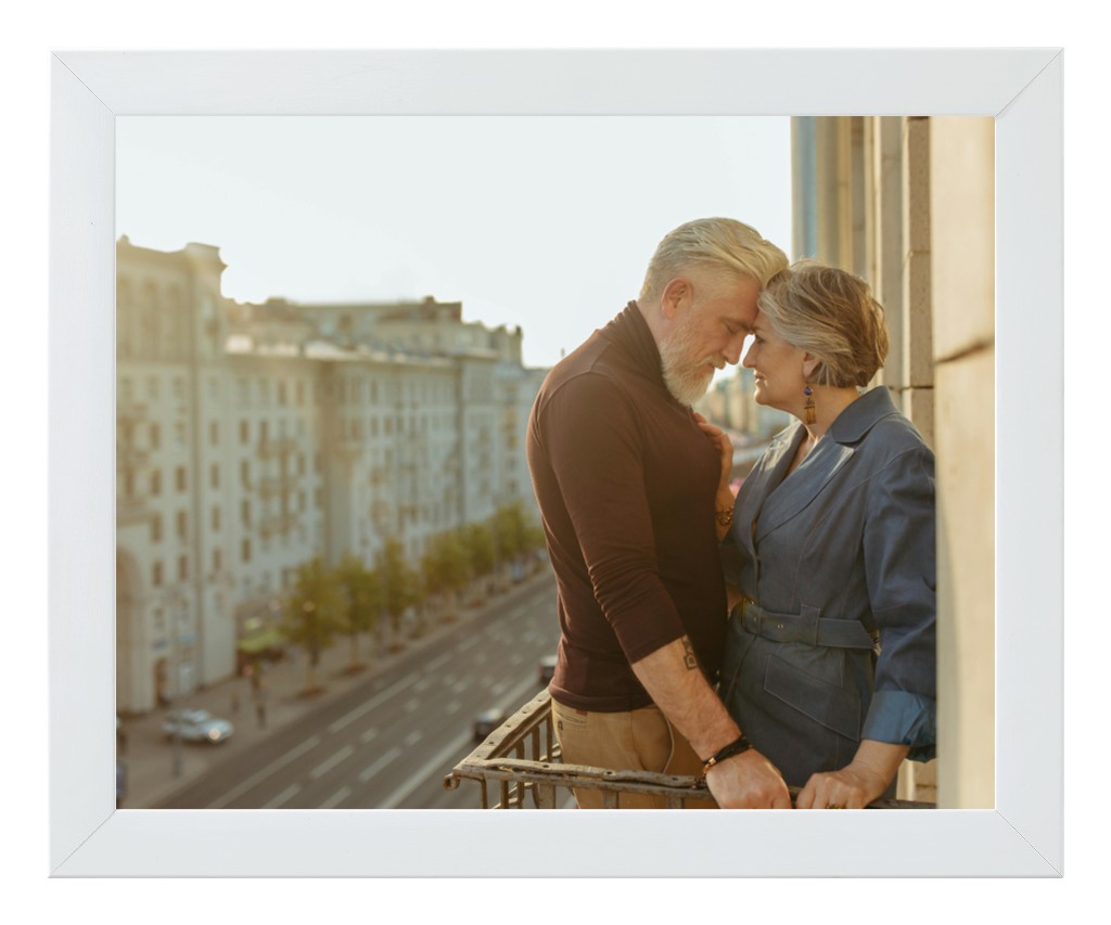 Simply Photo: Parents, 10” x 8” Framed Print - White