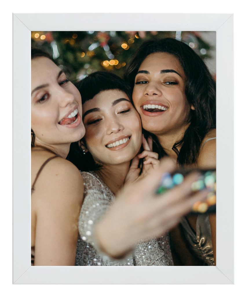 Simply Photo: Friends, 8” x 10” Framed Print - White