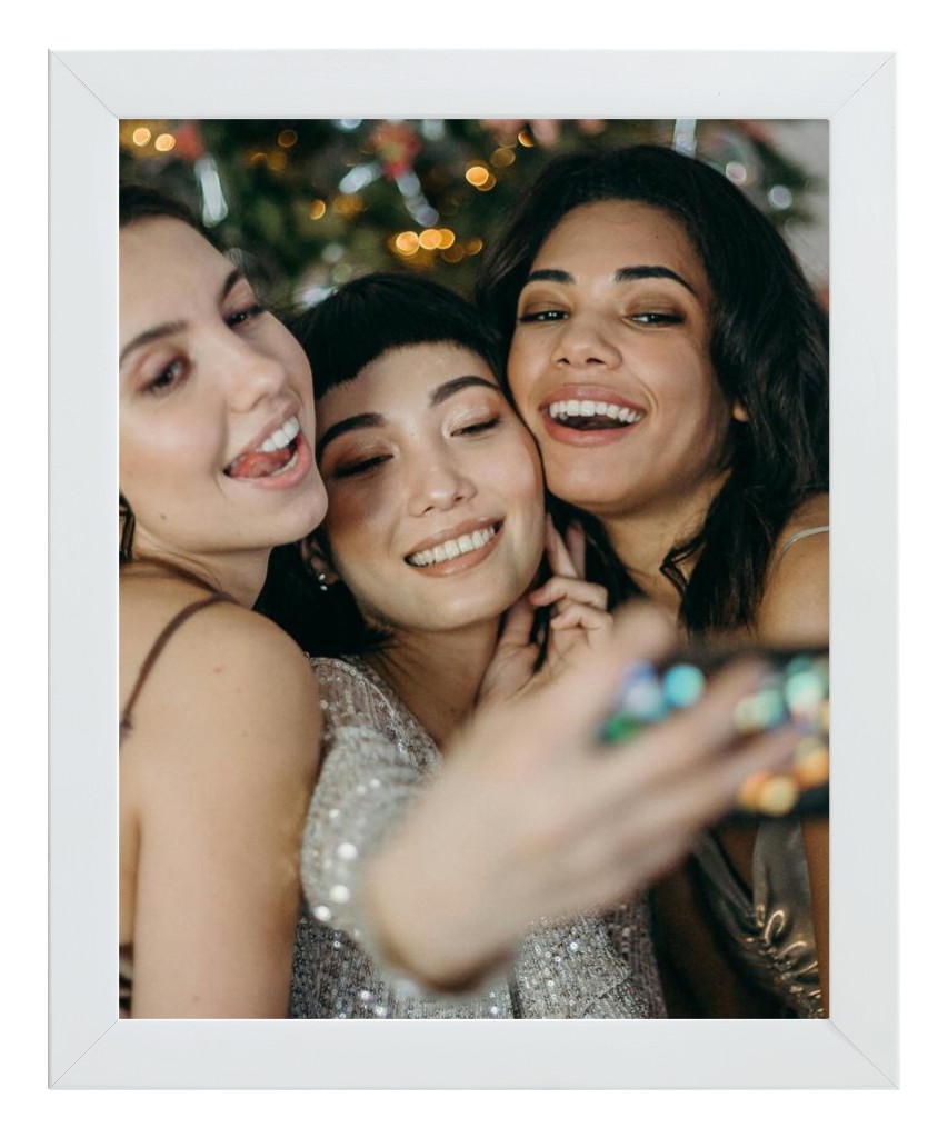 Simply Photo: Friends, 8” x 10” Framed Print - White
