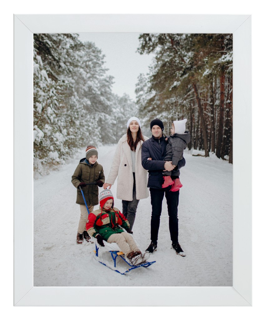 Simply Photo: Family, 8” x 10” Framed Print - White