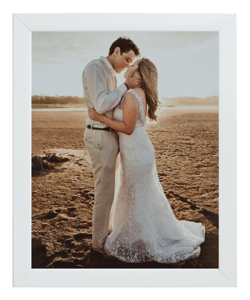 Simply Photo: Wedding, 8” x 10” Framed Print - White