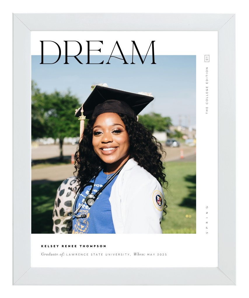 Cover Story Graduation 8” x 10” Framed Print - White