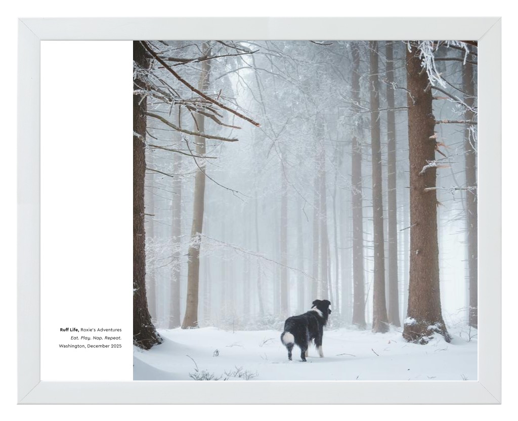 Best in Show Pet 14” x 11” Framed Print - White