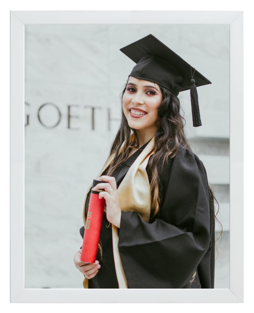Simply Photo: Graduation, 11” x 14” Framed Print - White