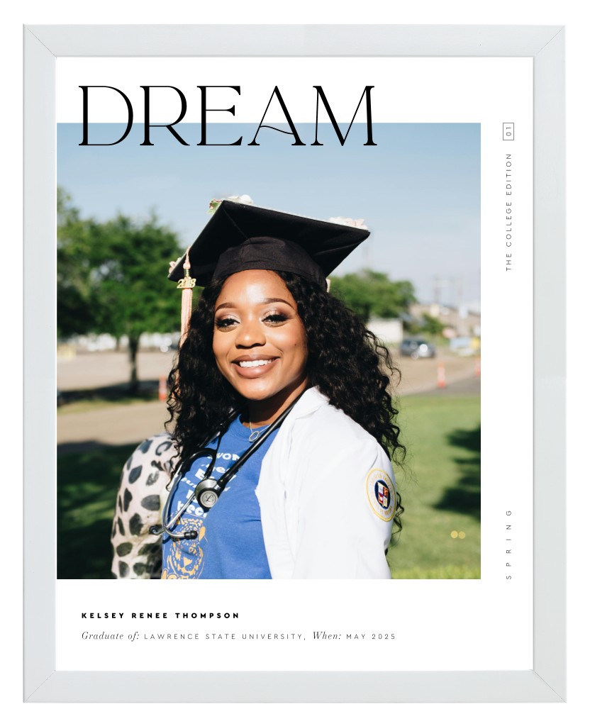 Cover Story Graduation 11” x 14” Framed Print - White