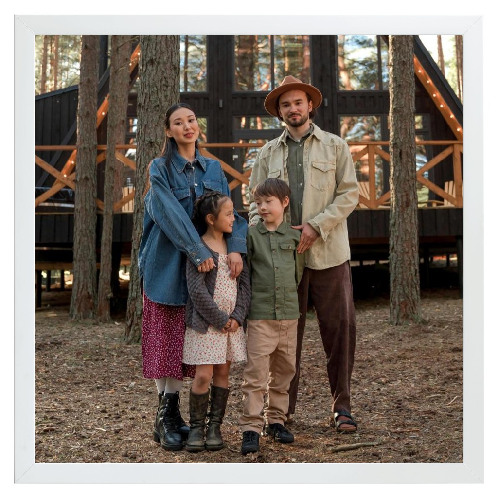 Simply Photo: Travel, 16” x 16” Framed Print - White