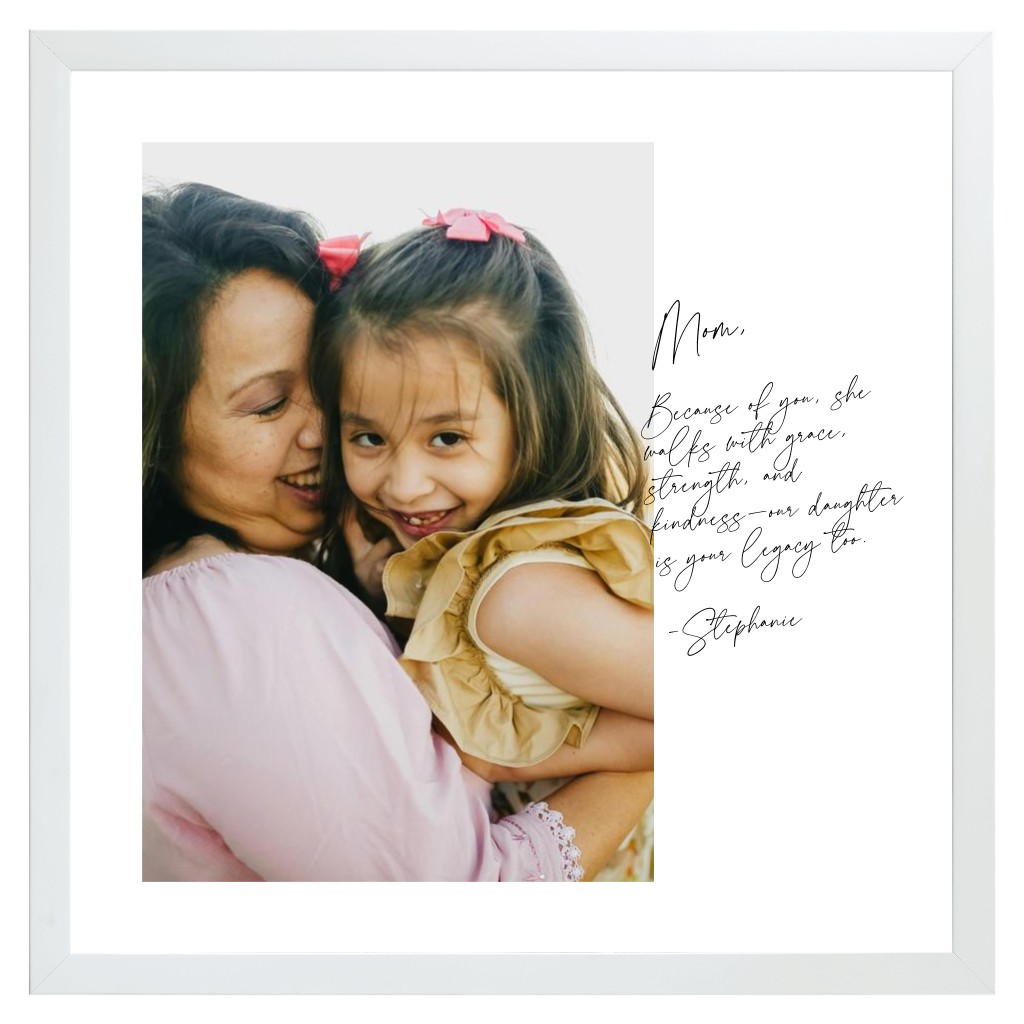 Notable Moments Parents 16” x 16” Framed Print - White