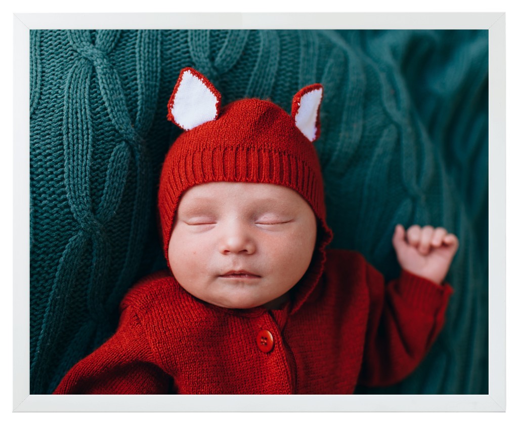 Simply Photo: Baby, 20” x 16” Framed Print - White