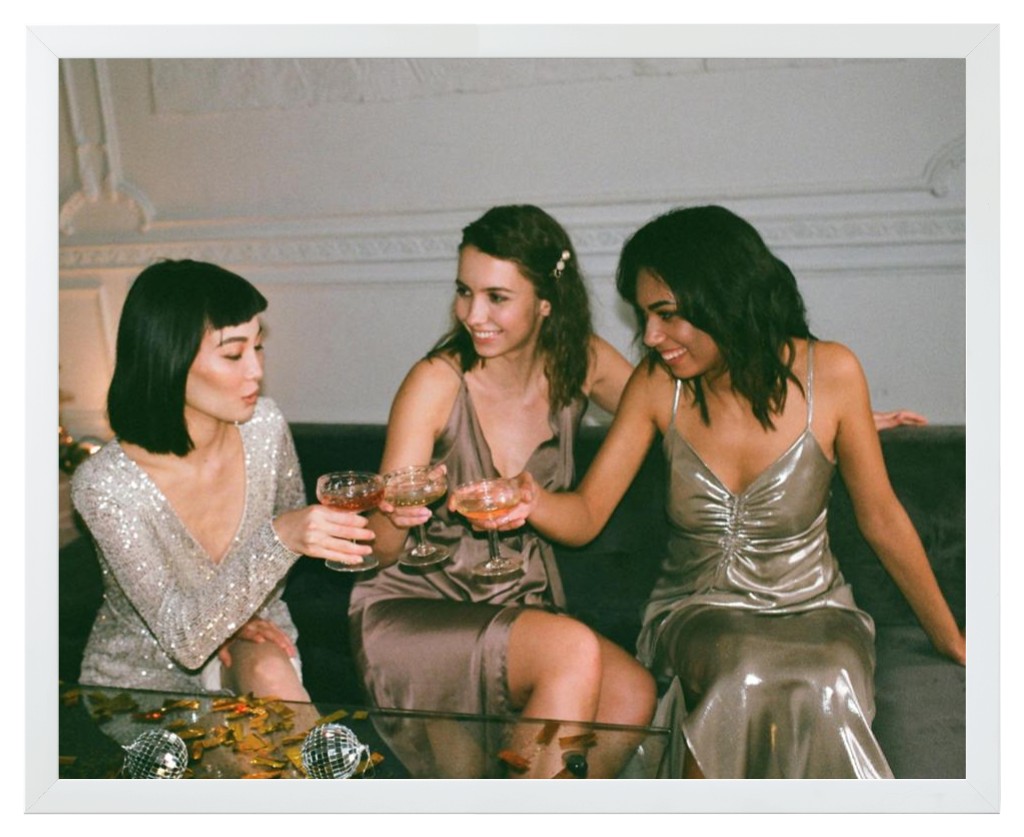 Simply Photo: Friends, 20” x 16” Framed Print - White