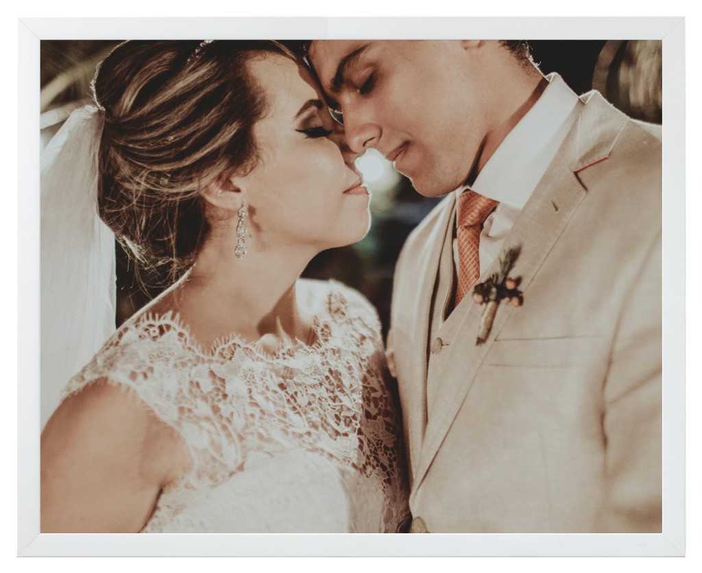 Simply Photo: Wedding, 20” x 16” Framed Print - White