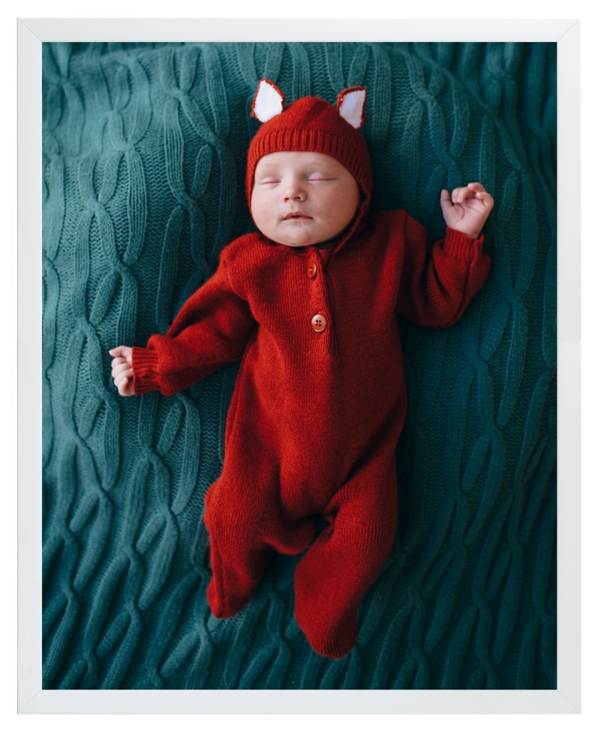 Simply Photo: Baby, 16” x 20” Framed Print - White