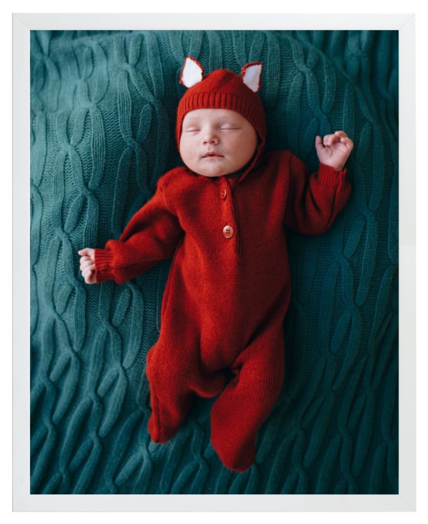 Simply Photo: Baby, 16” x 20” Framed Print - White