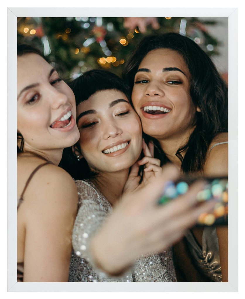 Simply Photo: Friends, 16” x 20” Framed Print - White