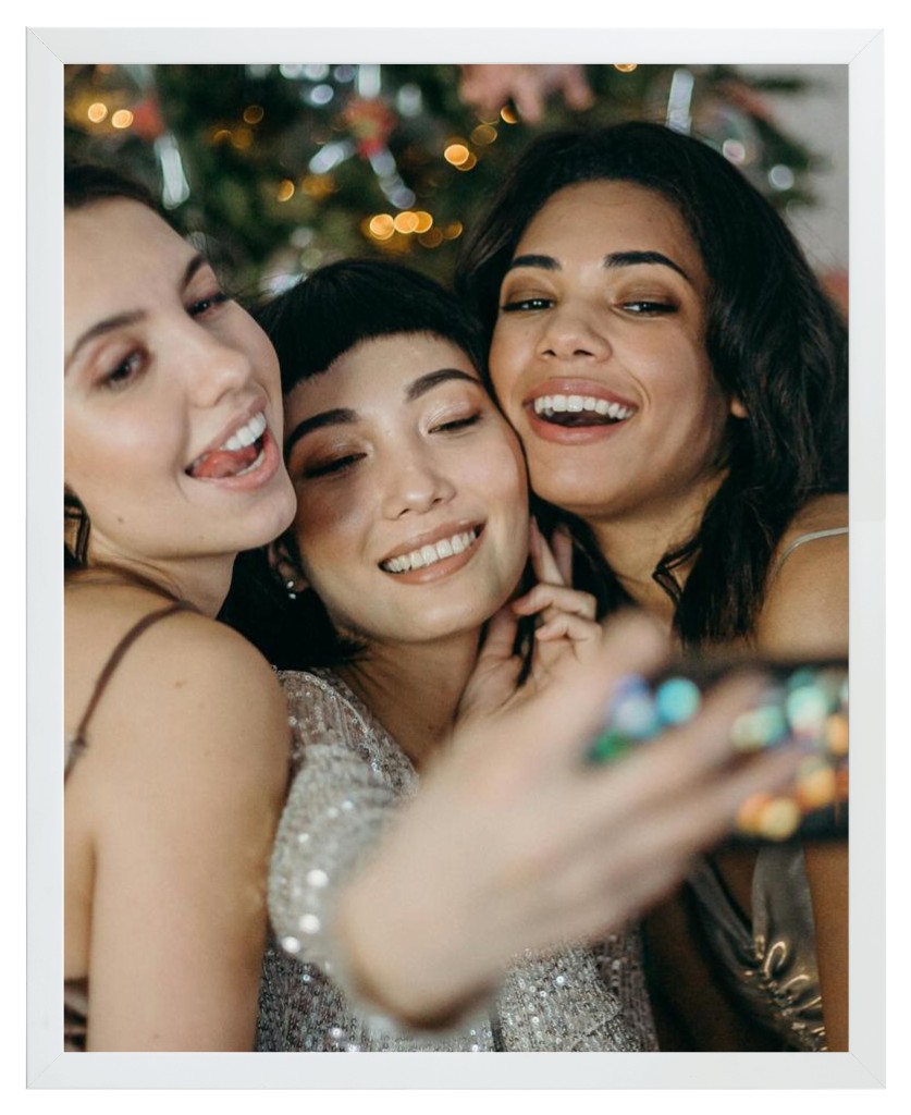 Simply Photo: Friends, 16” x 20” Framed Print - White