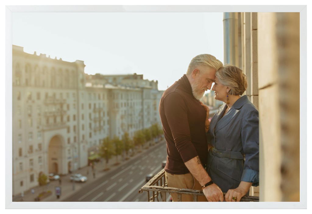 Simply Photo: Parents, 30” x 20” Framed Print - White