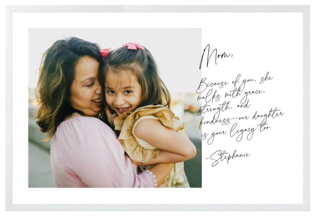 Notable Moments Parents 30” x 20” Framed Print - White