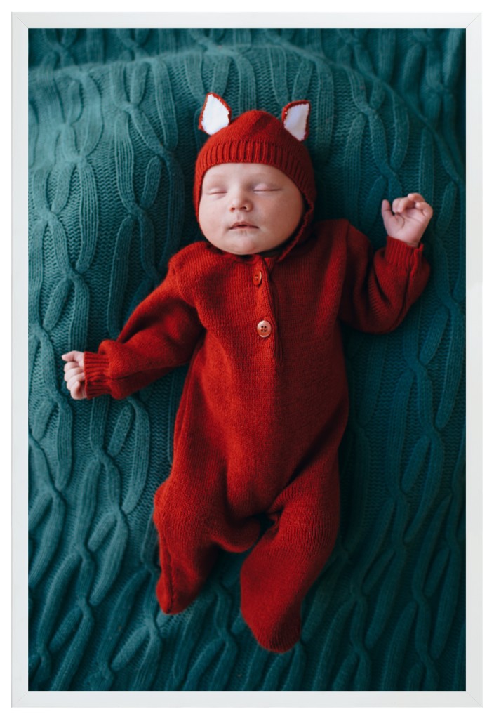 Simply Photo: Baby, 20” x 30” Framed Print - White