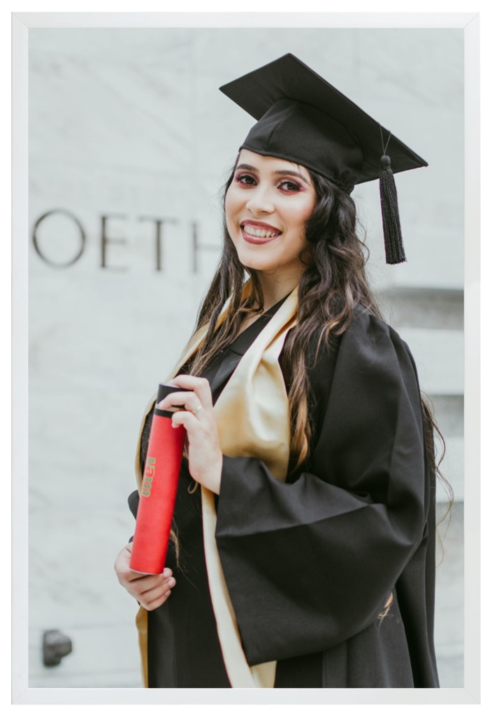 Simply Photo: Graduation, 20” x 30” Framed Print - White