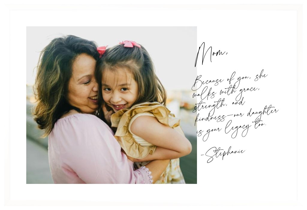 Notable Moments Parents 36” x 24” Framed Print - White