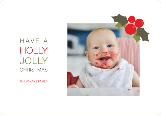 Holly Jolly Christmas Holiday Photo Cards | Paper Culture