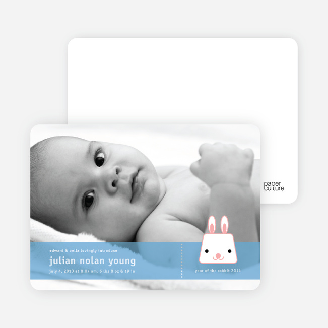 Rabbit Stripe - Carnation