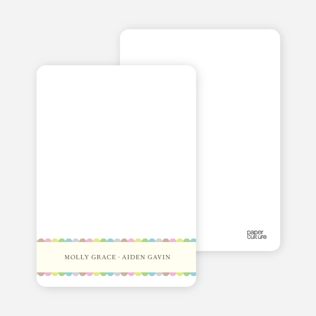 Note Cards: ‘Bundles of Joy’ cards. - Carnation