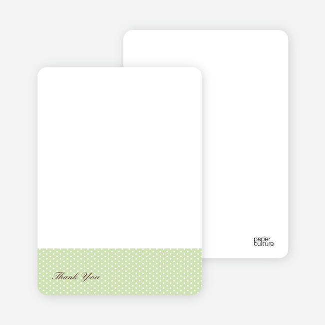 Notecards for the ‘The Belly Bump’ cards. - Pistachio