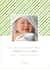 Diagonal Stripes Modern Baby Announcement - Paper Culture Green