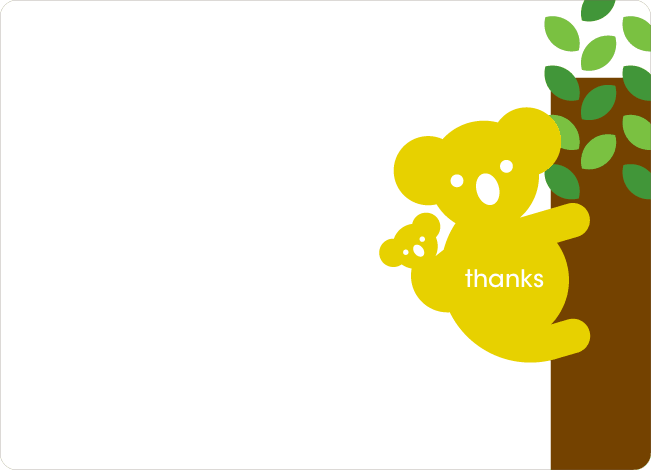 Thank You Card For Cuddly Koala Baby Shower Invitation Paper Culture Thank You Card For Cuddly Koala Baby Shower Invitation Paper Culture
