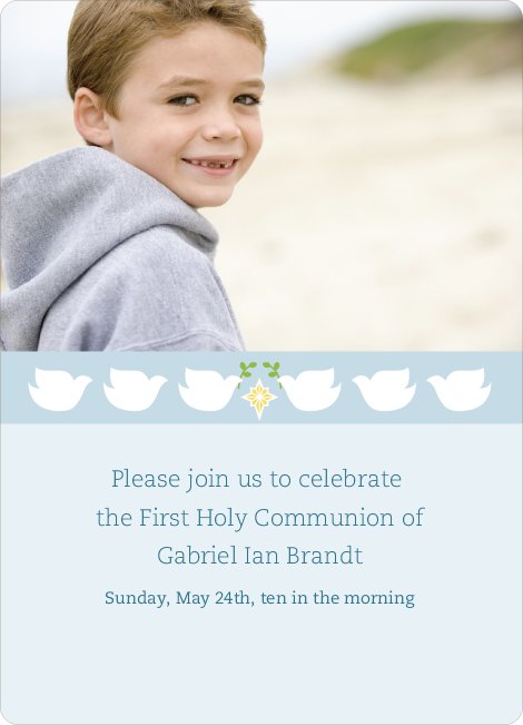 Doves as Messengers Communion Invitations | Paper Culture