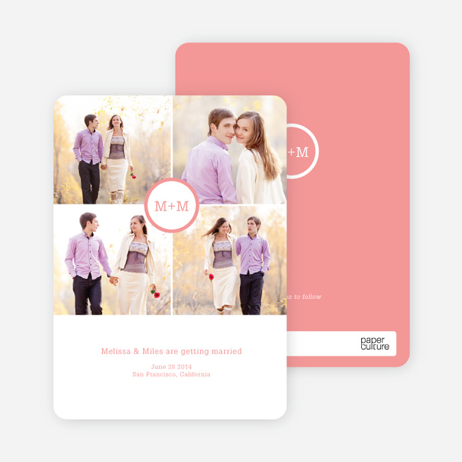 Capture the Memories Save the Date Cards - Pink