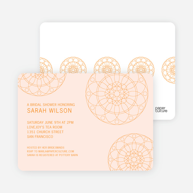 Floral Wedding Shower Invitations - Pink
